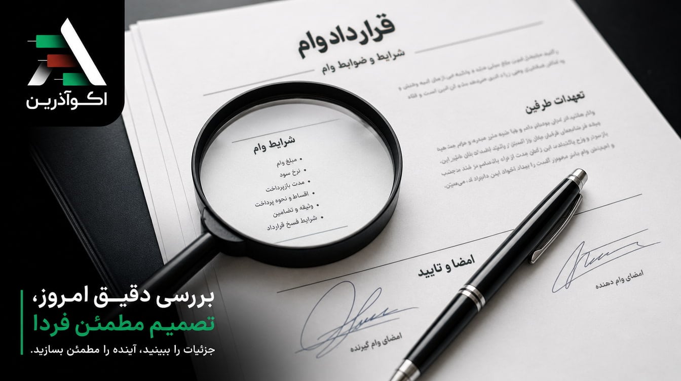 تصویر قرارداد وام