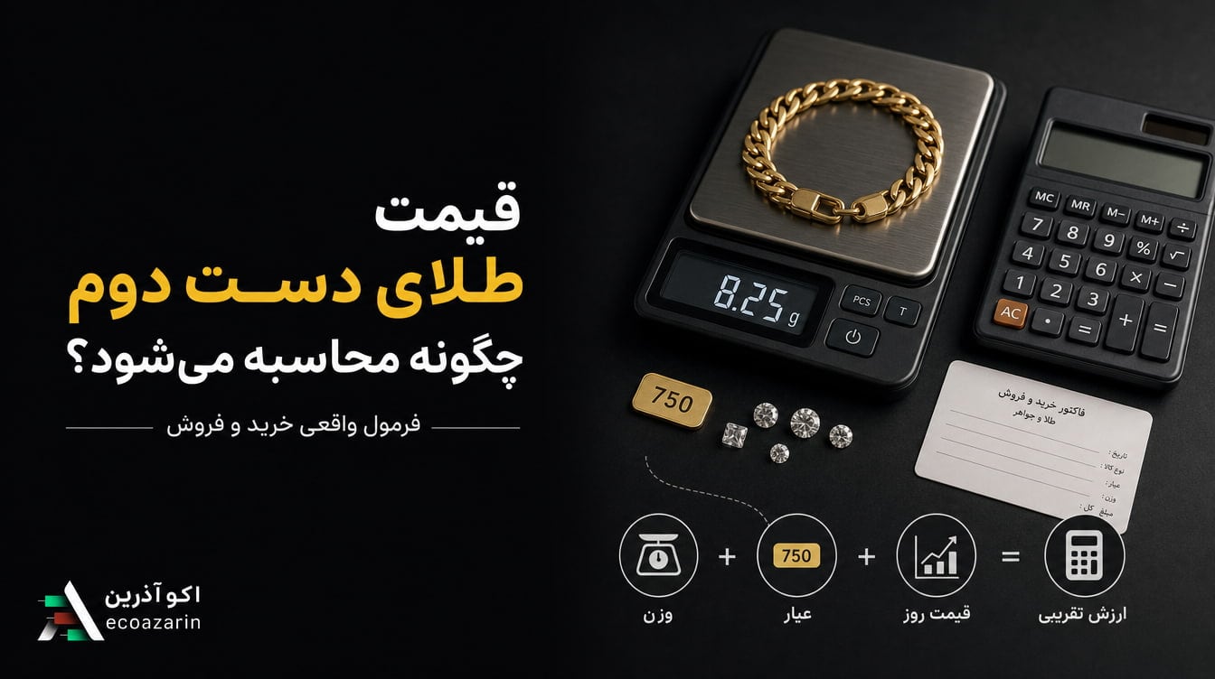 قیمت طلای دست دوم چگونه محاسبه می‌شود؟ فرمول خرید و فروش